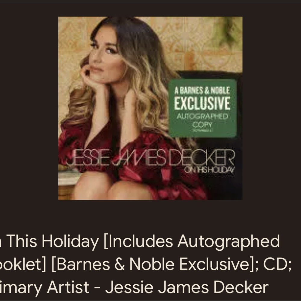 Jessie James Decker “On This Holiday” CD